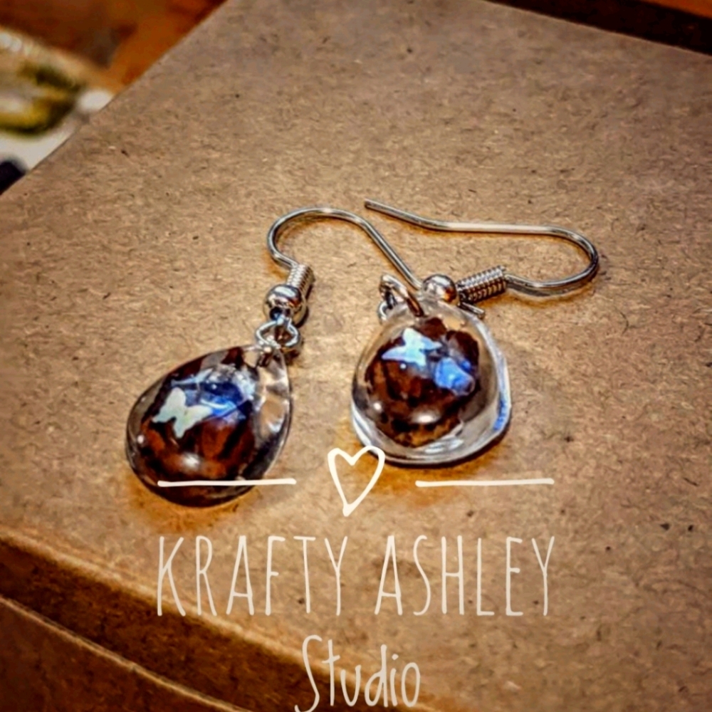 NEW Pinecone and Butterfly Drop Earrings